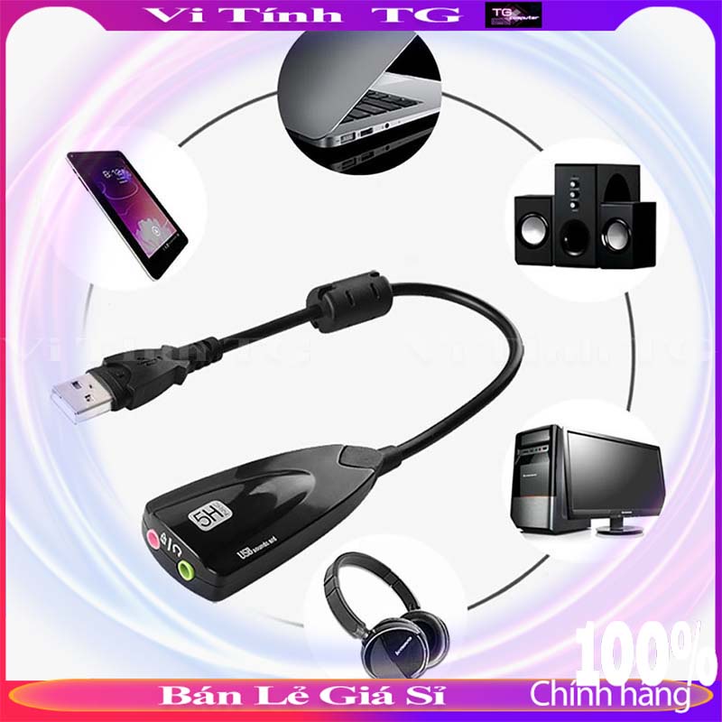 USB RA SOUND CHUYỂN ĐỔI TỪ CỔNG USB RA LOA VI TÍNH TG USBSOUND