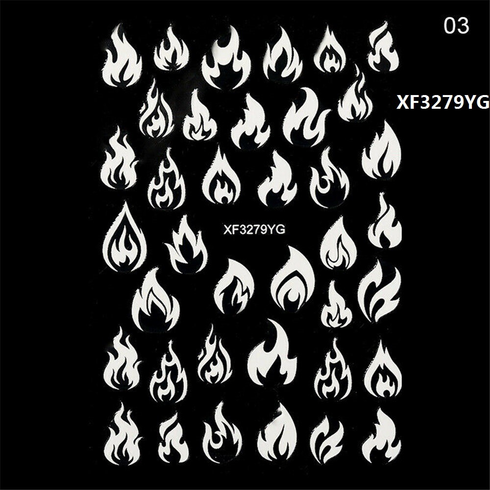 Nhãn dán 3D dạ quang trang trí móng tay