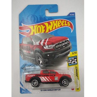 Mô hình xe đồ chơi Hot Wheels 19 FORD RANGER RAPTOR màu đỏ cho bé