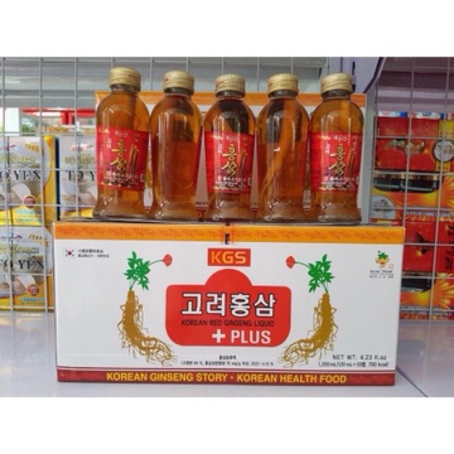 Nước sâm có củ Hàn Quốc KGS (1 hộp 10 chai)