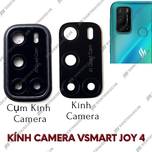 Kính camera vsmart joy 4 kèm keo dán