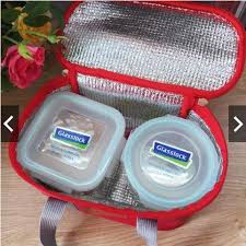 Túi đựng cơm giữ nhiệt glasslock hình oval