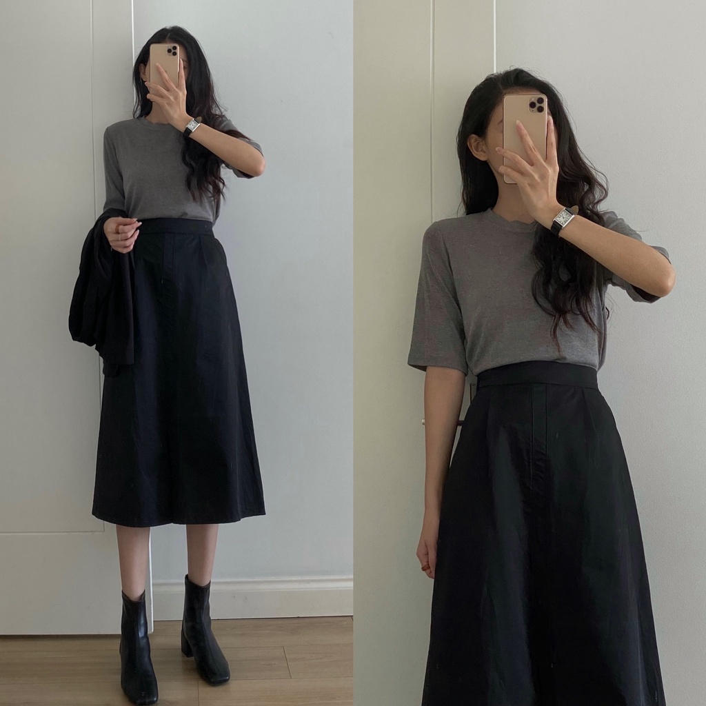 Áo phông trơn cổ tròn _ A0243
