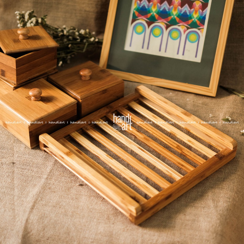 Khay đựng bánh mứt, Khay gỗ tre đựng bánh kẹo tết