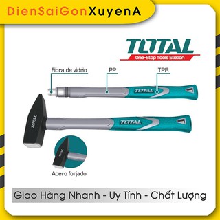 Búa thép cán nhựa đóng đinh cơ khí 300g 300mm Total THT713006 - Điện Sài Gòn Xuyên Á