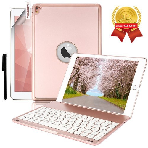 Bàn phím bluetooth cao cấp 7 màu đèn dành cho iPad Pro 9.7 (model A1674/ A1675/ A1673).