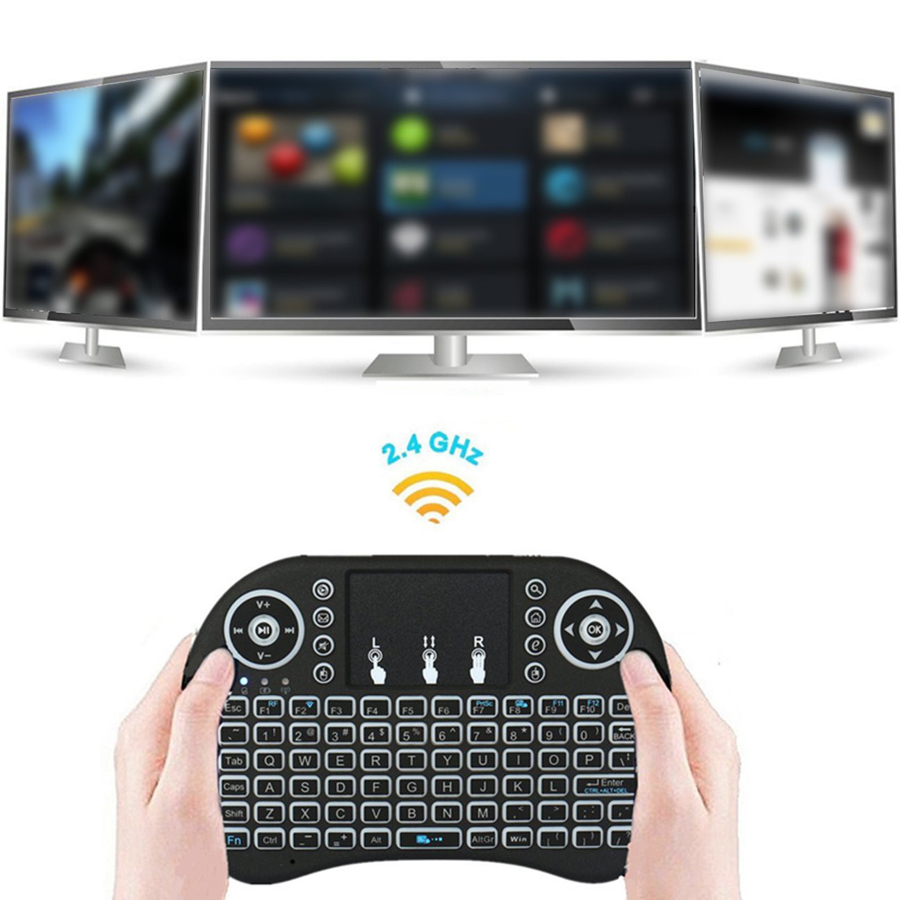 Bàn Phím Có Đèn Led Xoay 360 Độ