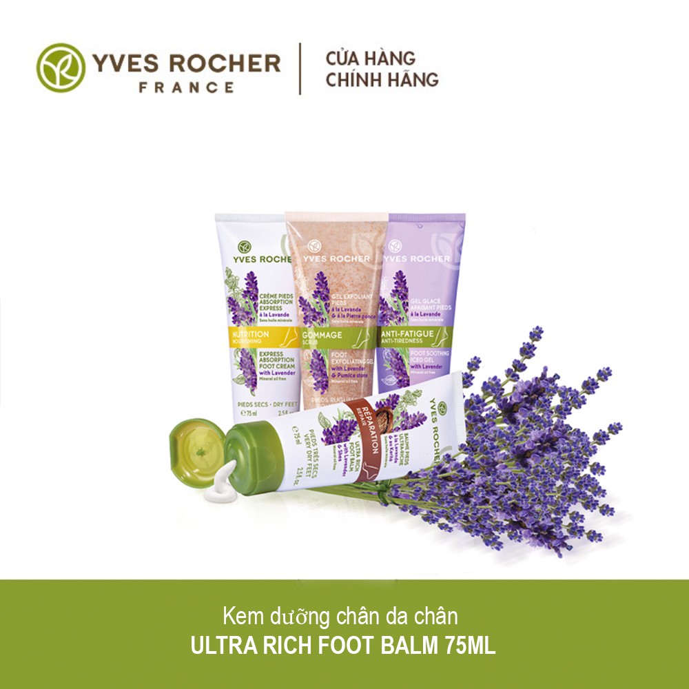 Kem dưỡng chân da chân Yves Rocher Ultra Rich Foot Balm 75ml