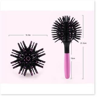 [Mã giảm giá tích lũy] Lược chải tóc 3D Bomb curl Brush 360 độ