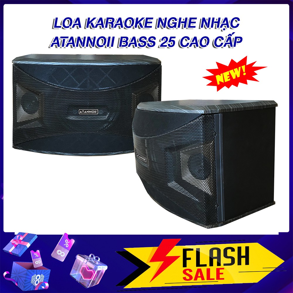 Loa Karaoke Nghe Nhạc, Loa treo tường ATANNOII Pro-910 bass 2.5 tấc cực hay dùng cho dà karaoke gia đình, kết hợp tốt