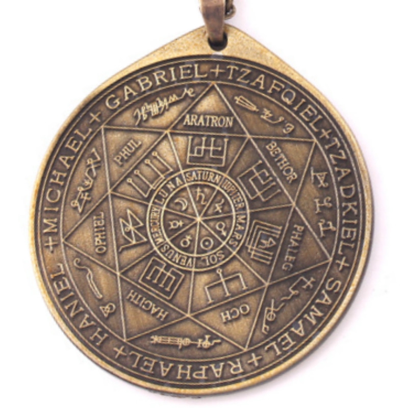 Ars Goetia Sitri Đồng thau 52mm May mắn Quyến rũ Mặt dây chuyền Vòng cổ