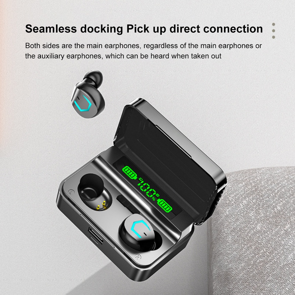 Tai nghe thể thao Tws Tai nghe thể thao Tai nghe thể thao cho tai nghe Xiaomi Earbuds Tai nghe không dây Tai nghe Bluetooth Tai nghe không dây M36 Bluetooth V5.2 Tai nghe không dâyTWS có đèn LED Tenky