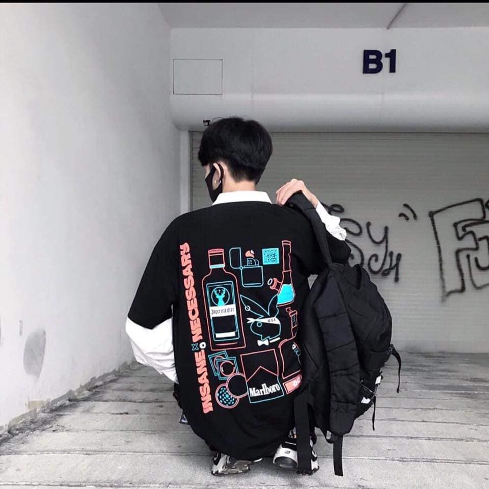 [Kèm video + hình thật Áo tay lửng thỏ Playboy Insane unisex