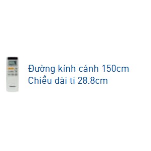 Quạt Trần Panasonic 5 cánh F‑60TAN (ti:30cm)