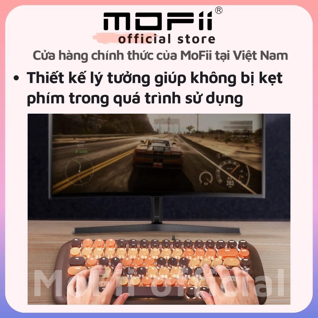 BÀN PHÍM CƠ CAO CẤP MOFII CANDY M - 20 CHẾ ĐỘ LED TÙY CHỈNH - TƯƠNG THÍCH TẤT CẢ HỆ ĐIỀU HÀNH WINDOWS, MAC OS, ANDROID..