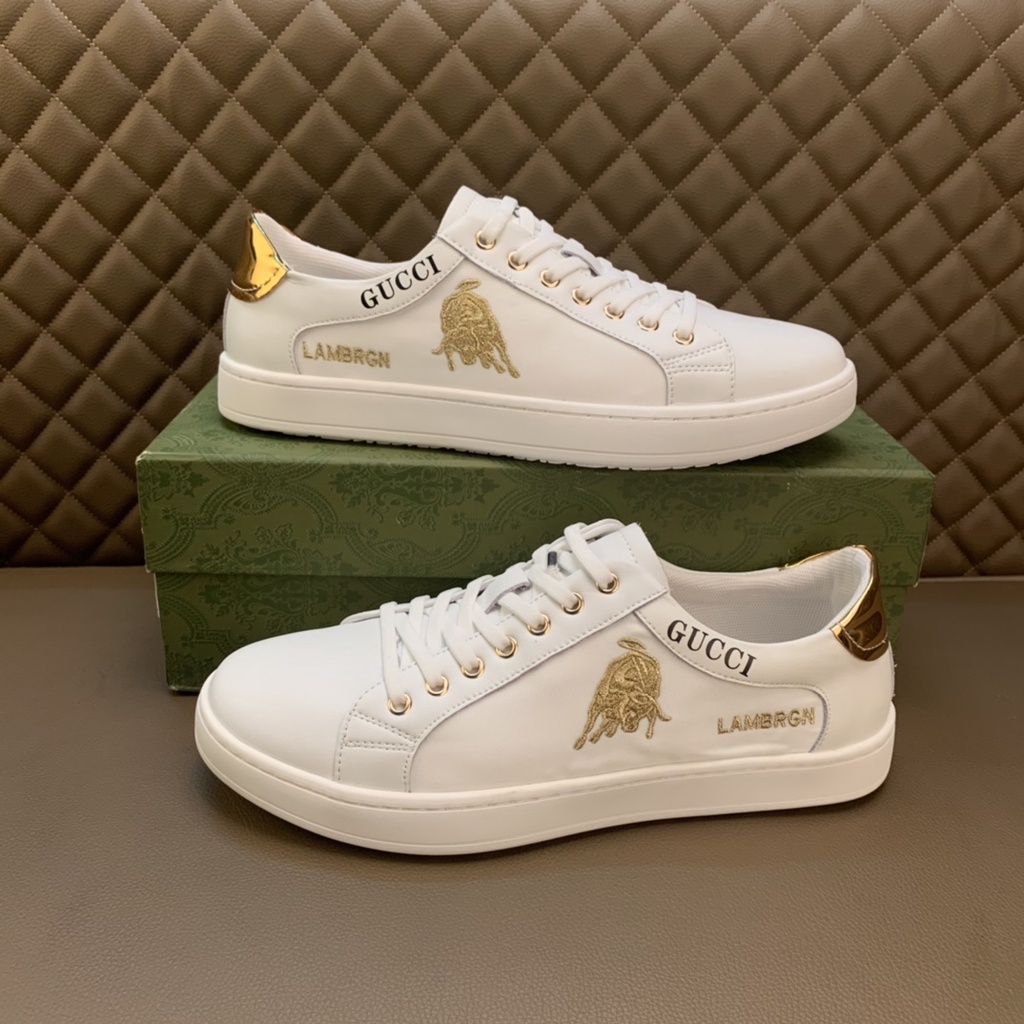 Giày sneakers nam da thật GUCCI GG GC thời trang, trẻ trung và năng động