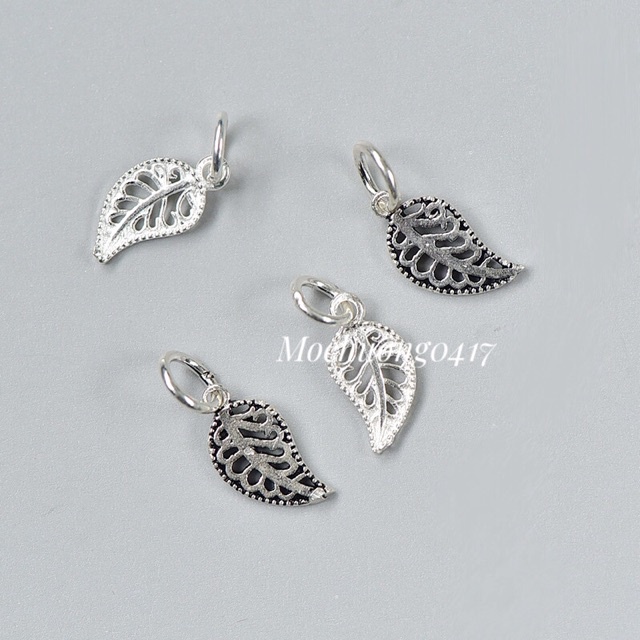 ✅ BÁN SỈ ✅ Charm bạc lá đơn/ lá treo bạc hàng đẹp - Bạc chuẩn loại 1, PH108