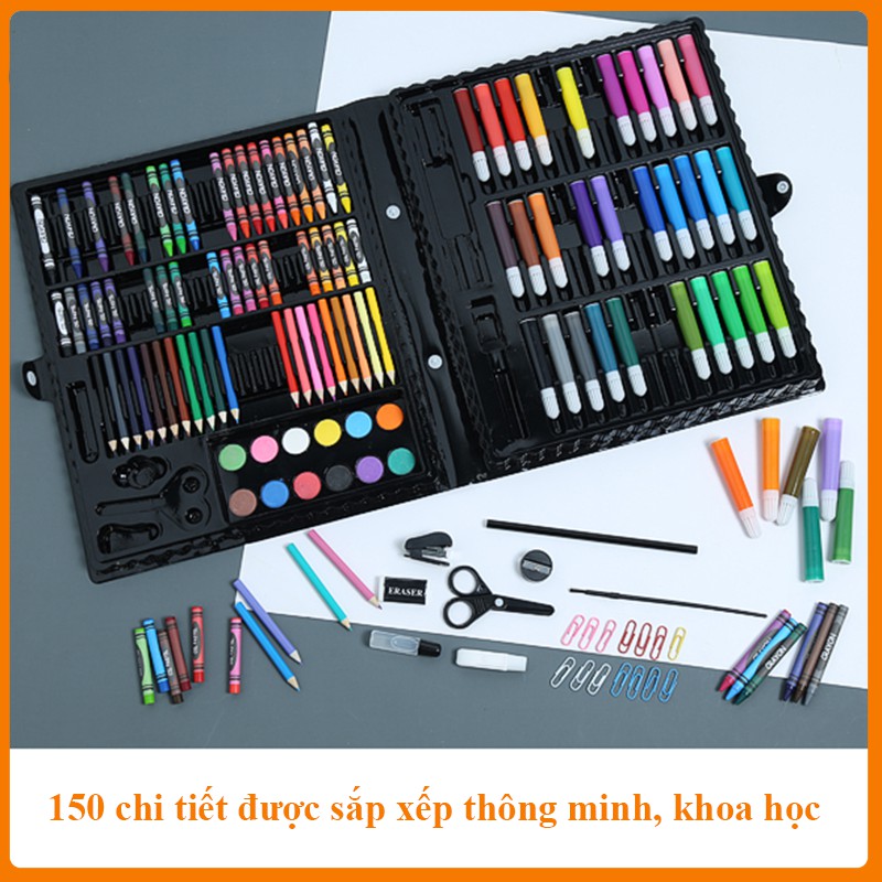 Hộp màu 150 chi tiết Artist's Corner cho bé thỏa sức sáng tạo, tập tô vẽ và phát triển trí tuệ