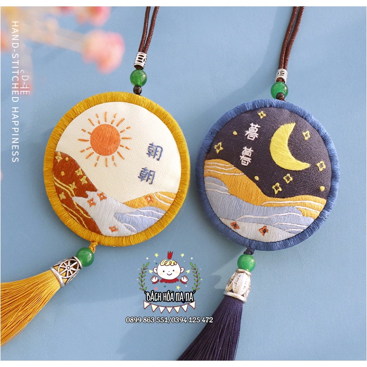 DIY Túi Thơm Họa Tiết Thêu Thủ Công Xinh Xắn Giải trí tình yêu，Hàn tay Tự Thêu - Bách hóa Na Na Handmade