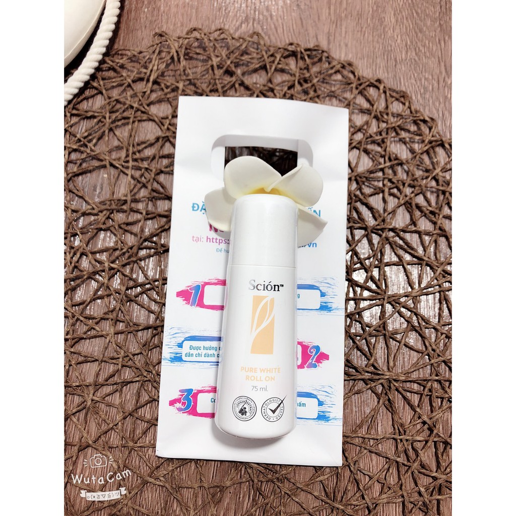 Lăn Khử Mùi Cao Cấp Scion Pure White Roll On Nuskin