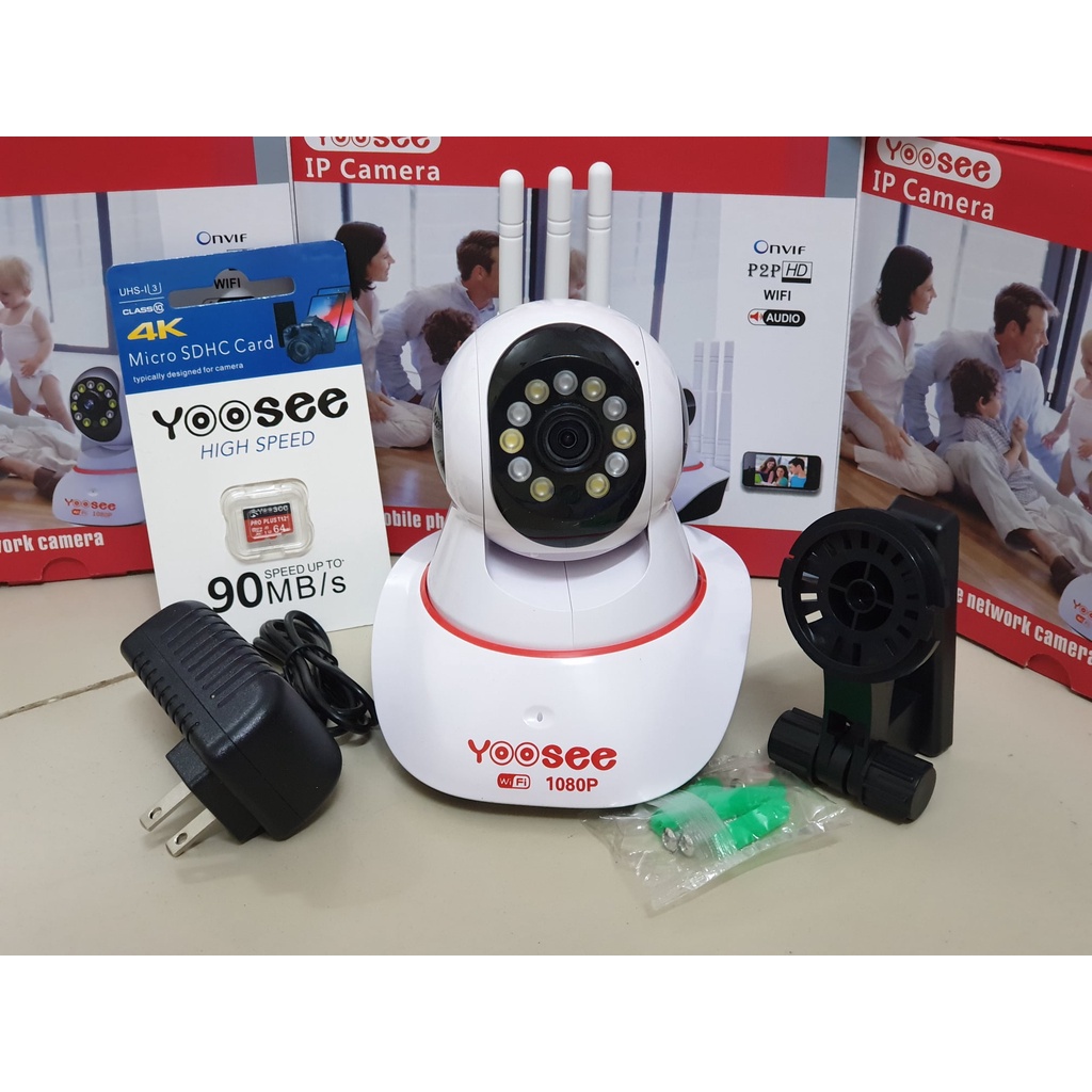 Camera Ip YooSee 3 Râu Full HD 2.0Mpx 1080p Tiếng Việt Mới