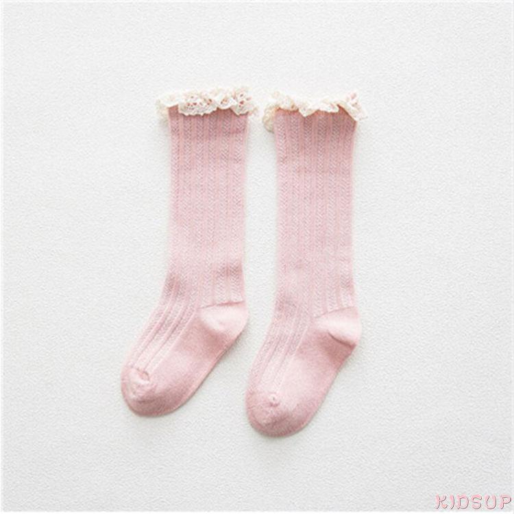 Vớ Cotton DàI Qua GốI ĐíNh Nơ Xinh XắN Cho Bé GáI