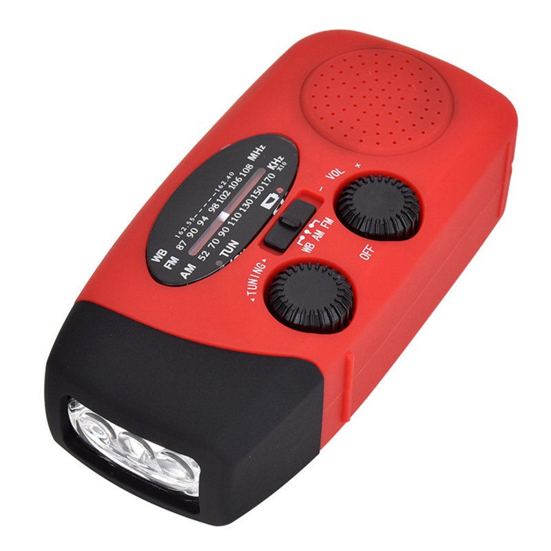 Radio AM / FM NOAA Sử Dụng Năng Lượng Mặt Trời 2000mAh Có Báo Động SOS