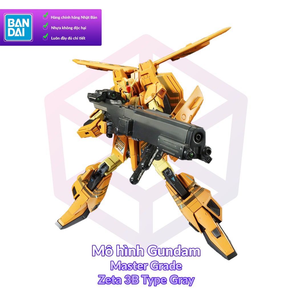 Mô Hình Gundam P-Bandai MG MSZ-006-3B Zeta Gundam III B Type Gray Zeta 1/100 Gundam Evolve [GDB] [BM