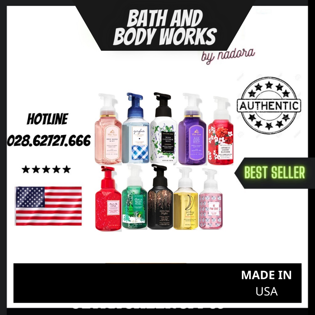 Nước Rửa Tay Dạng Bọt Bath And Body Works Gentle Foaming Hand Soap (259ml)