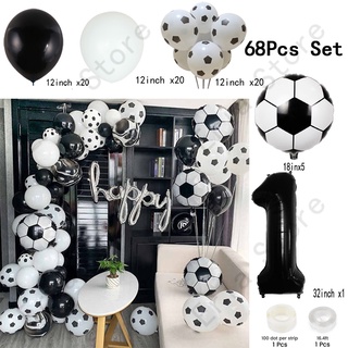 Set 68 bong bóng trang trí tiệc sinh nhật / sinh nhật cho bé champions