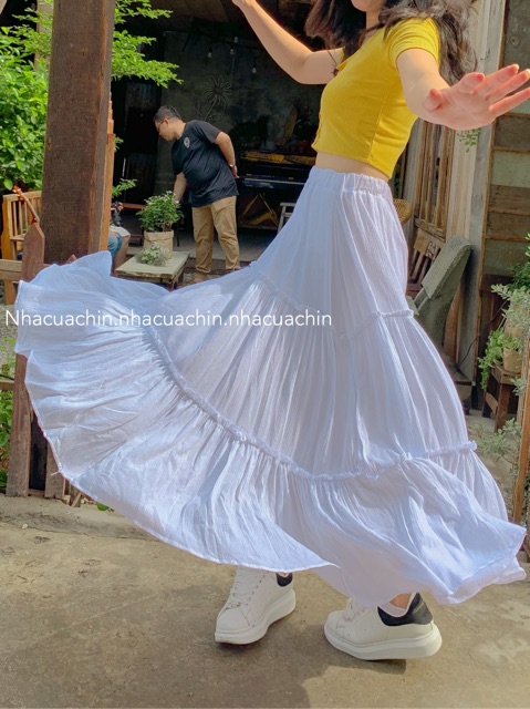 Chân váy voan 2 lớp 2 tầng | BigBuy360 - bigbuy360.vn