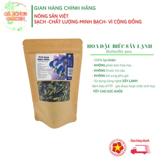 Hoa đậu biếc tạo màu sấy lạnh giảm cân giảm mất ngủ đẹp da the moshav farm túi 50g