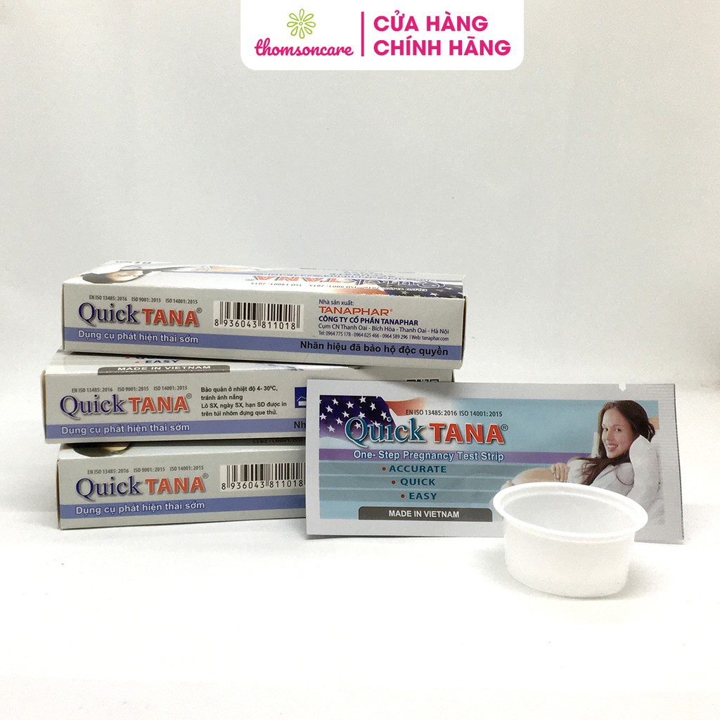 Quicktana - Hộp 12 que thử thai - Phát hiện thai nhanh chóng - Luôn che tên sản phẩm