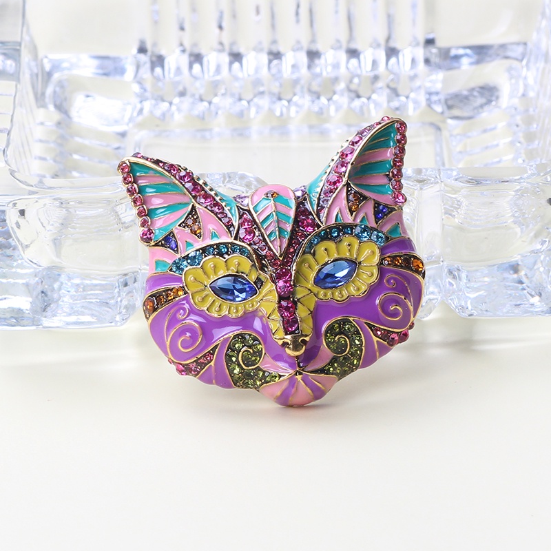 Ghim Cài Áo Hình Chú Cáo Đính Đá Thời Trang Nhiều Màu Sắc