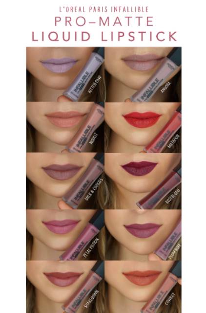 (hàng Mới Về) Son Kem Lì Trang Điểm Chuyên Nghiệp L 'oreal Paris | BigBuy360 - bigbuy360.vn