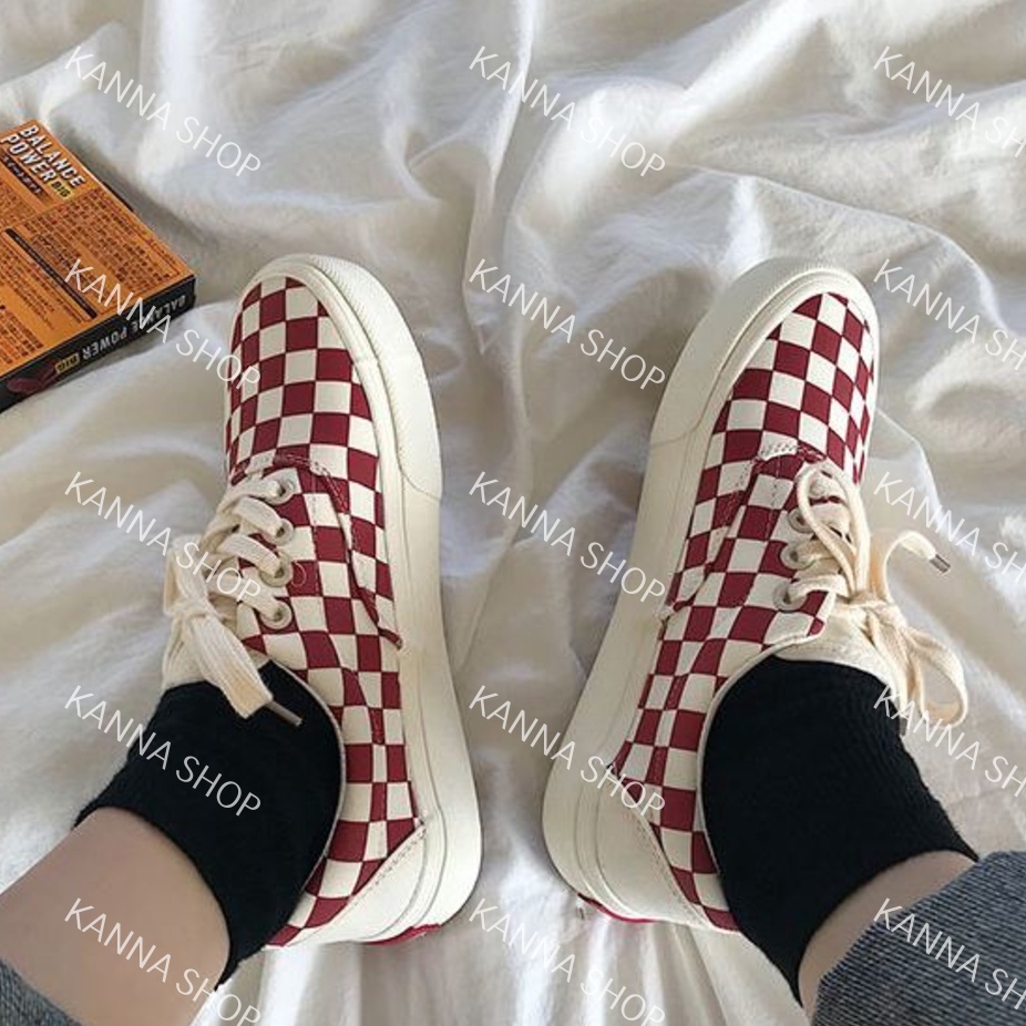 Giày thể thao  Slip on Caro hot trend Ulzzang Nam Nữ Hàn Quốc - US379