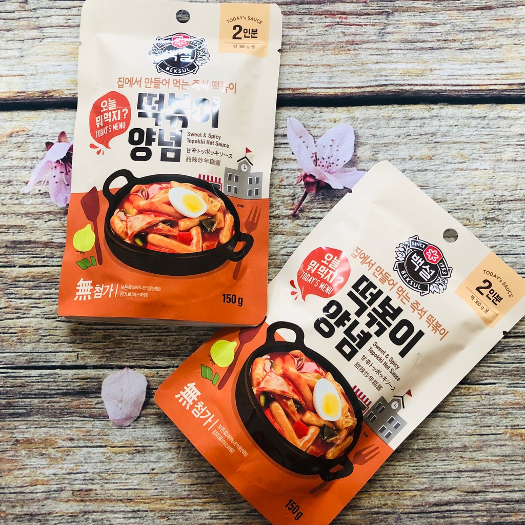 Sốt nấu tokbokki Hàn Quốc Beksul 150G