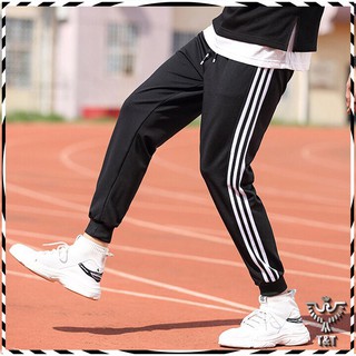 Quần jogger thun poly phối 3 sọc