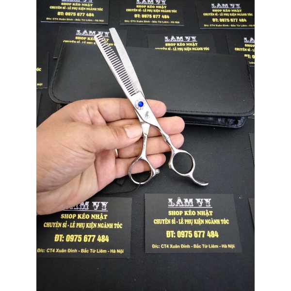 FREELANDER 6.0 - KÉO CẮT TÓC NHẬT BẢN CAO CẤP ( tặng kèm bao da+khăn lau kéo+chỉnh kéo)