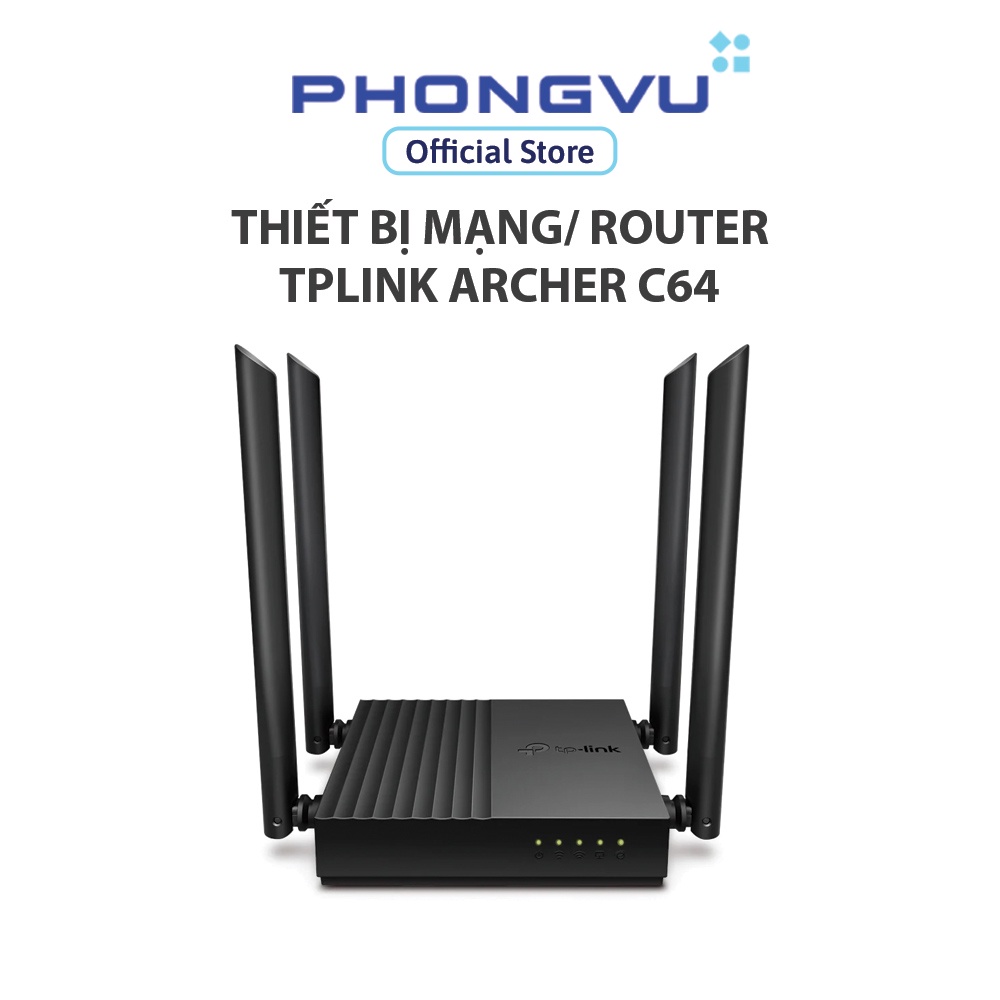 Thiết bị mạng/ Router TPLink Archer C64 - Bảo hành 24 tháng