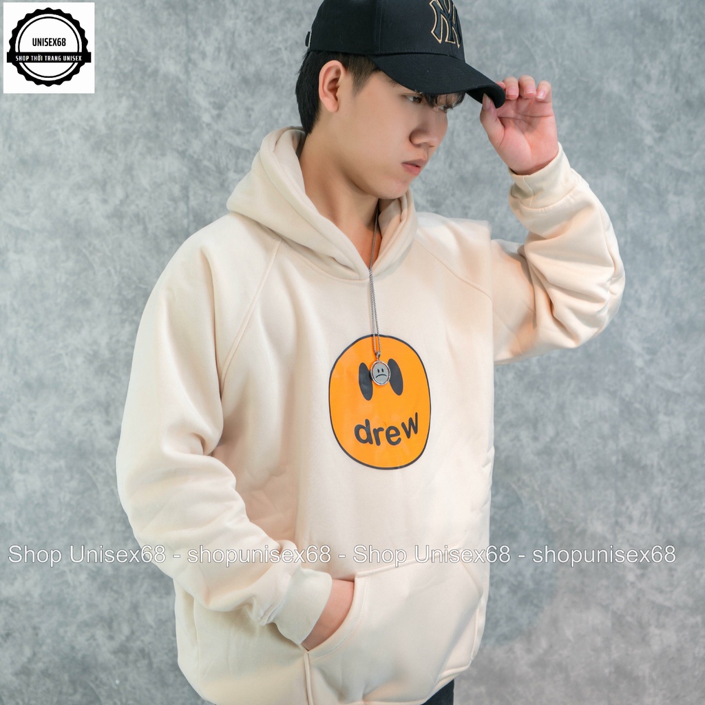 Aó Hoodie drew chất liệu nỉ siêu dày,mũ to 2 lớp cực ấm.