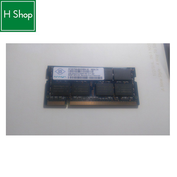 Ram laptop DDR2 2GB bus 667 -5300S, chính hãng, bảo hành 1 năm