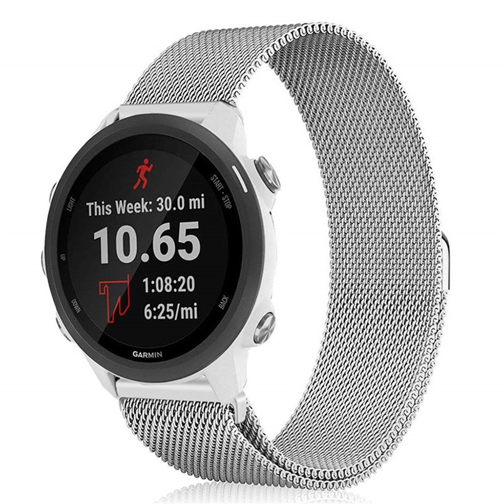 Dây đeo đồng hồ chất liệu inox 20mm dành cho đồng hồ thông minh Garmin Forerunner 245 245m