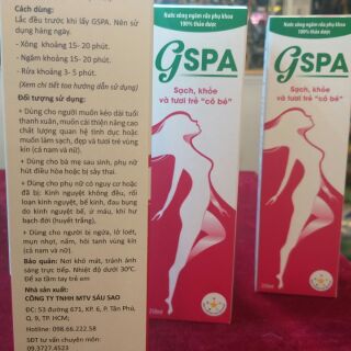 Dung dịch phụ khoa GSPA 100%thảo dược dùng cho cả nam lẫn nữ ( hàng công ty cao cấp)