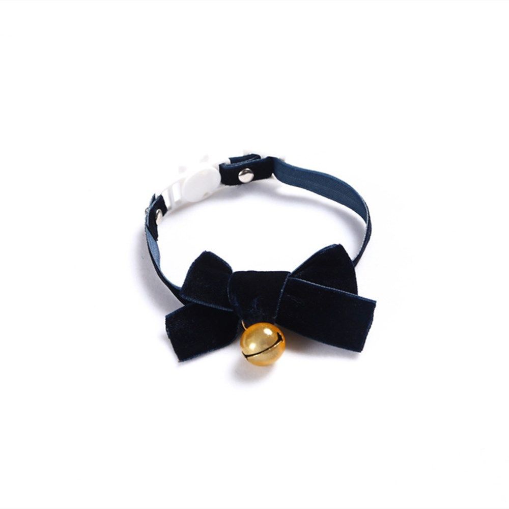 Velvet Butterfly Festival Adjustable Pet Bell Collar Pet Dog/Cat Pet Christmas Cute Practical Pet Collar