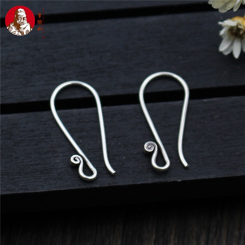 Móc Bằng Bạc Sterling 925 Dùng Làm Bông Tai DIY