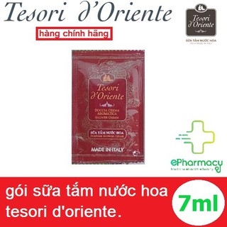 Sữa tắm nước hoa Tesori D'Oriente - Sữa tắm xích gói Tesori D'Oriente Italia 7ml - Hàng Chính Hãng