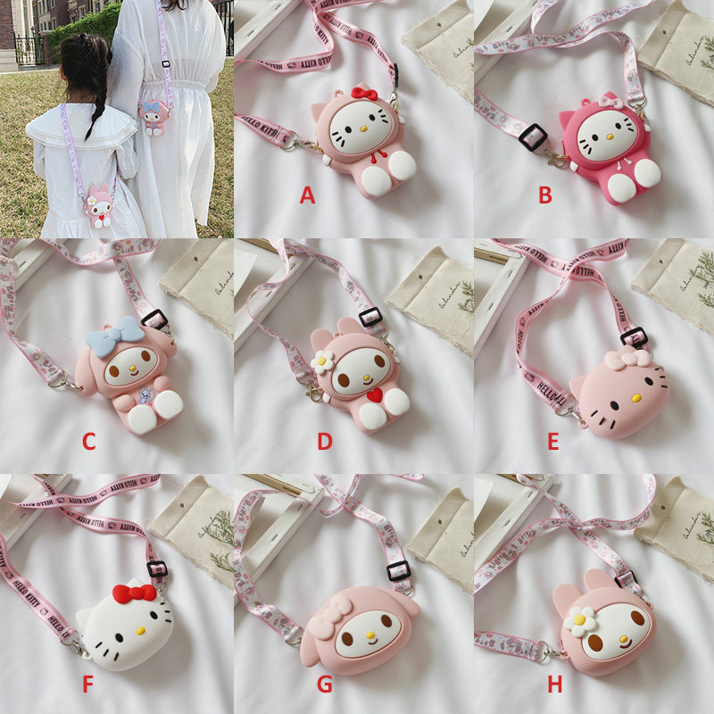 Túi Đeo Chéo Hình Hello Kitty Dễ Thương Cho Bé Gái