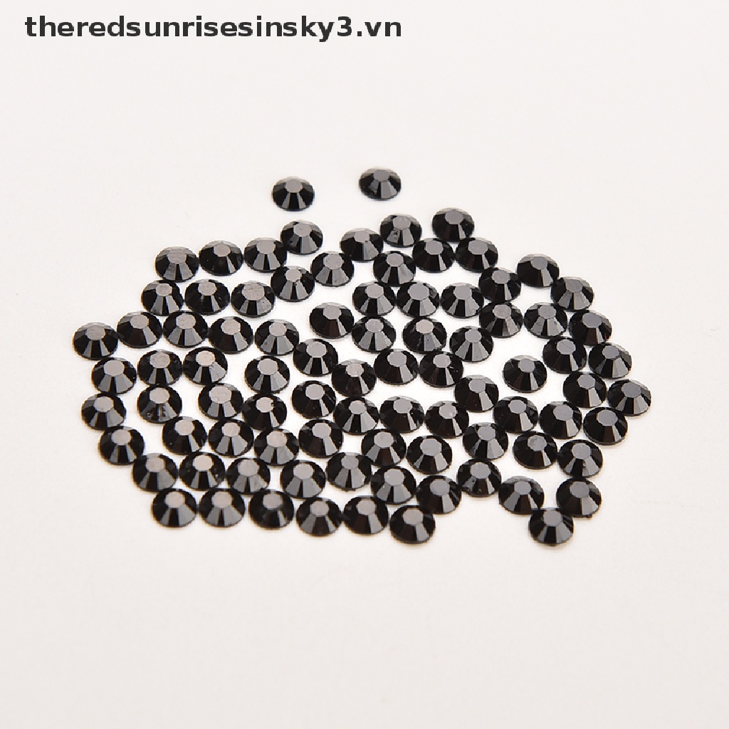 Set 1000 Hạt Pha Lê Tròn Mặt Phẳng Trang Trí Móng Tay Nghệ Thuật DIY 4mm