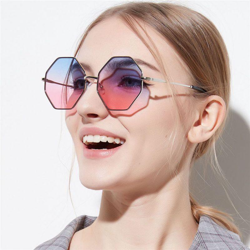 Kính mát gọng lục giác thời trang nữ cá tính